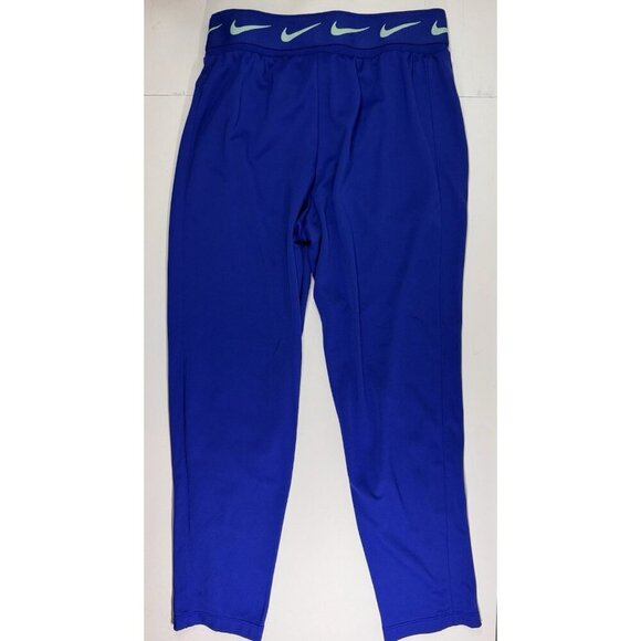 Nike Swoosh Just Do It Track Pants Jogger Trousers Youth Girls Medium Blue - Picture 9 of 10